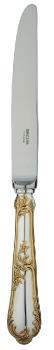 Cheese knife,2 prongs in sterling silver and gilding - Ercuis